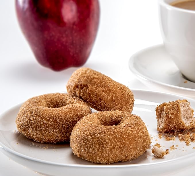 Katz Gluten Free Mini Cinnamon Apple Donuts. Fresh Baked With Juicy Apples & Dusted With Cinnamon Sugar. Gluten Free. Tree Nut, Peanut, Dairy & Soy Free. Kosher. 10 Donuts. 6.0 oz. (Pack of 6)