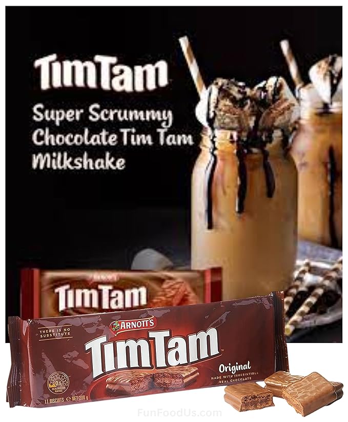 Tim Tam Chocolate Biscuits – 4-Pack Variety: Original, Dark, Double Coat, White – Imported from Australia