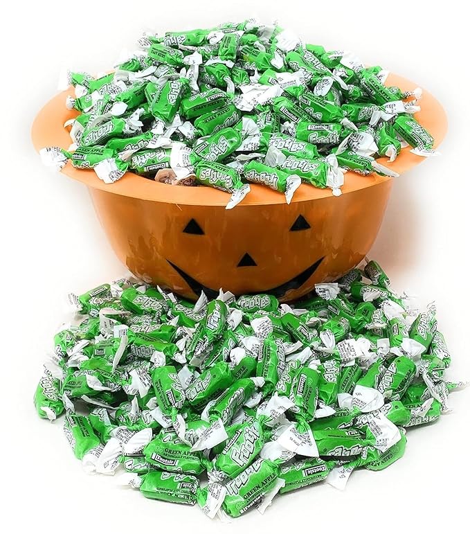 Green Apple Tootsie Roll Frooties Chewy Candy With Crisp Tart Green Apple Flavor 85+ Pieces Individually Wrapped In Resealable Assortit Bag, 1.5 Lb (24-Oz) Made In USA