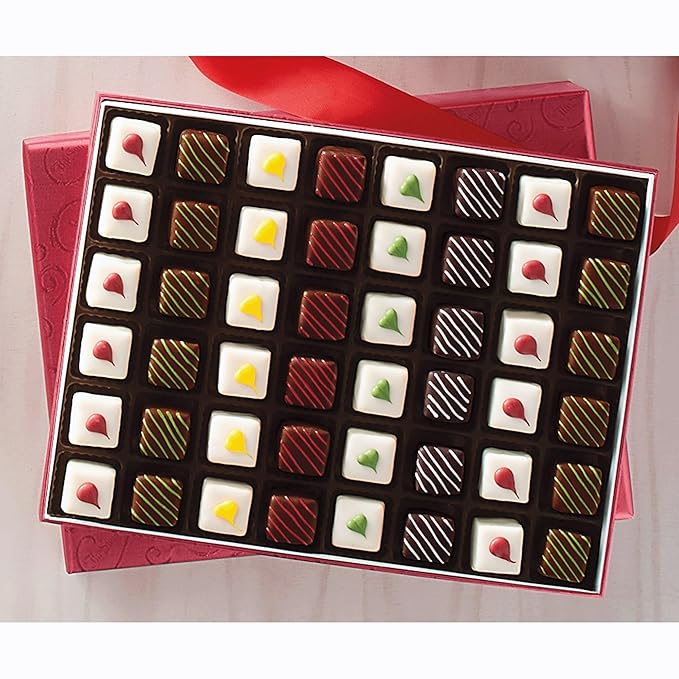 The Swiss Colony Christmas Petits Fours – Assorted Chocolate & Swiss Creme Mini Layer Cakes – Gourmet Holiday Dessert Gift (Pack of 48) – Cake Assortment, Petits Fours Cakes, Celebrate