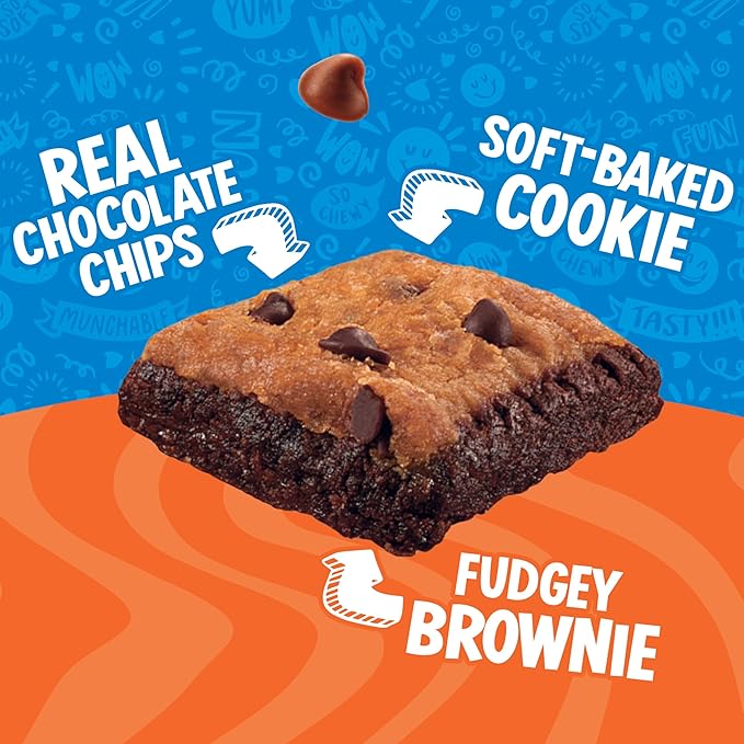 CHIPS AHOY! Baked Bites, Brookie, 5 - 1.4 oz Snack Packs (5 Bites per Pack)