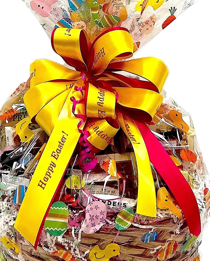 Hand-Crafted 43 Piece customizable chocolate gift basket of gourmet chocolates, cookies, and crunches. Tasty treats selected for businesses, clients, employees, birthdays, thank you and more!