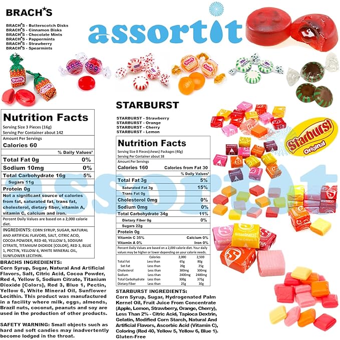 ASSORTIT X Starburst Collab Bulk Special Assorted Starbursts & Hostess Mix Fruit Pops 9.75 Lb Bulk Soft Chewy & Hard Candy Mixed Assortment Value Pack 700 Pcs (140 oz)