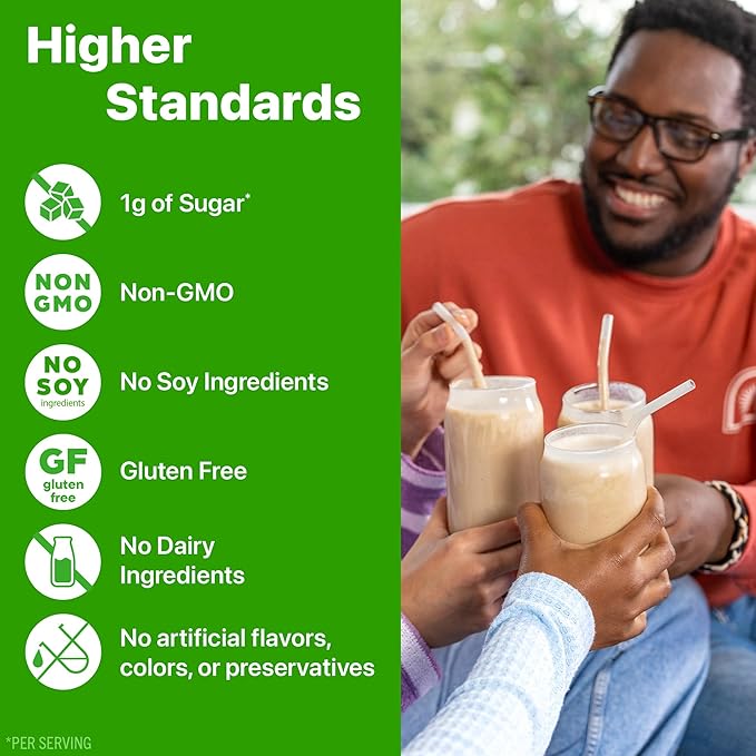 Orgain X Justin's ® Organic Vegan Nut Butter Protein Powder, Vanilla Almond Butter- 20g Plant Protein, 1g Sugar, Gluten Free, No Dairy, Soy Ingredients, or Artificial Flavors, 1.17 lb