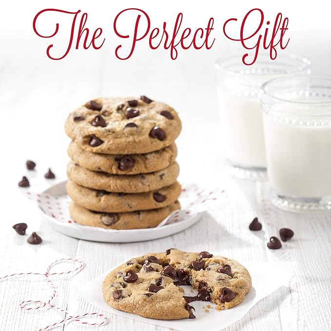 Mrs. Fields Crimson Deluxe Combo Box - Assorted with 38 Original Sized Cookies and 2 Bags Toffee Nut Popcorn (40 Count)