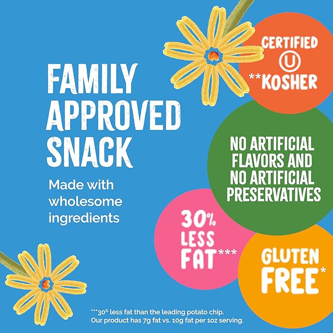 Sensible Portions Garden Veggie Snacks - Veggie Straws, Gluten Free, Snack Size Sea Salt, 1 Oz (Pack of 24)