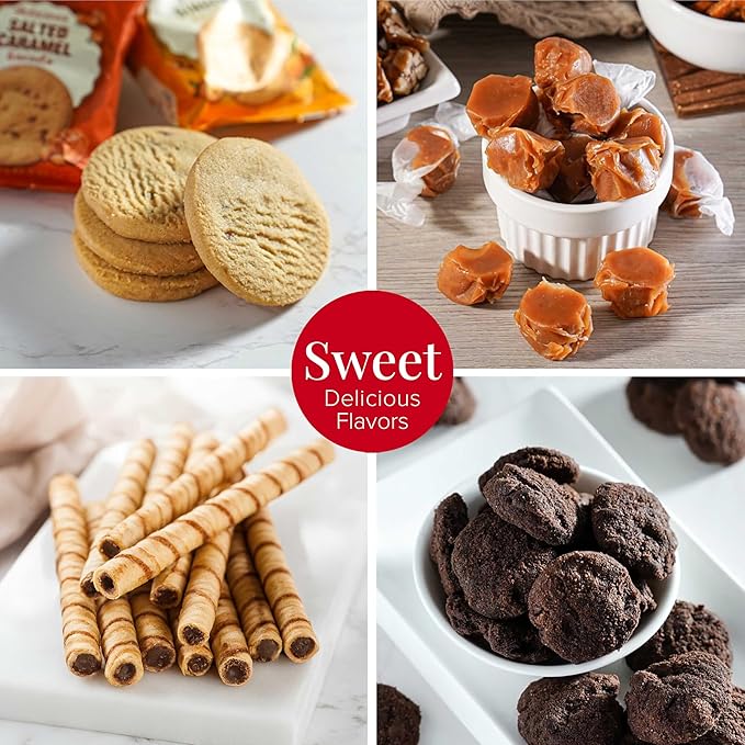 Broadway Basketeers Holiday Snack & Sweets Gift Basket – Christmas Basket for Families, Men, Women, Corporate & Friends – Cookies, Popcorn, Chocolate, Pretzels & Sweets – Thank You Gift for your Loved Ones