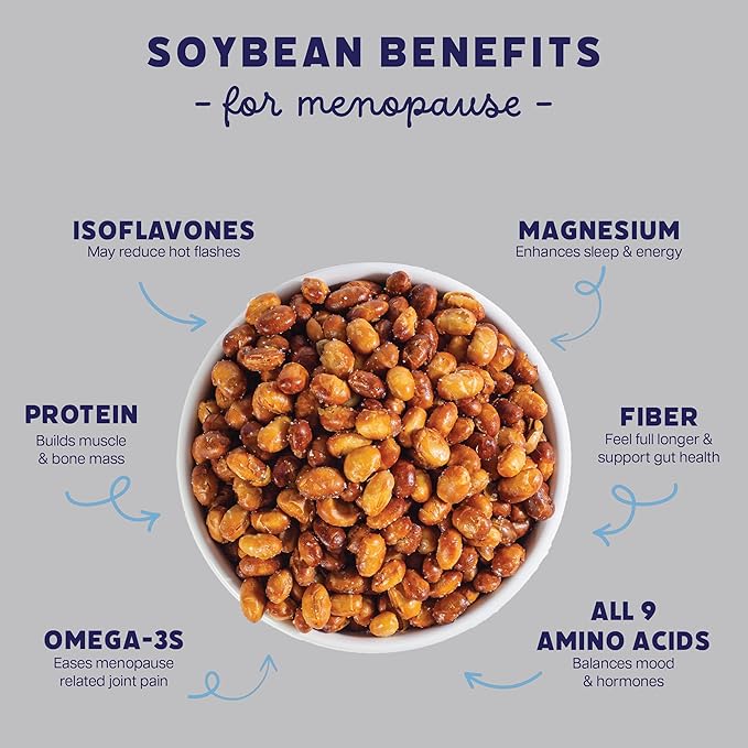 Standing Tall Roasted Soybean Snack, Salt & Pepper Flavor – Crunchy High-Protein Soybeans, 12g protein, 2g fiber, 0g sugar, Plant-Based Vegan Snack, Gluten-Free, Non-GMO, 3 Count Multi-Pack