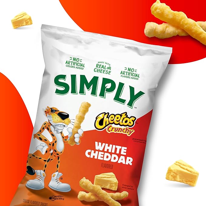 Simply, Cheetos White Cheddar Puffs & Crunchy Variety Pack, 0.875 Ounce (Pack of 36)