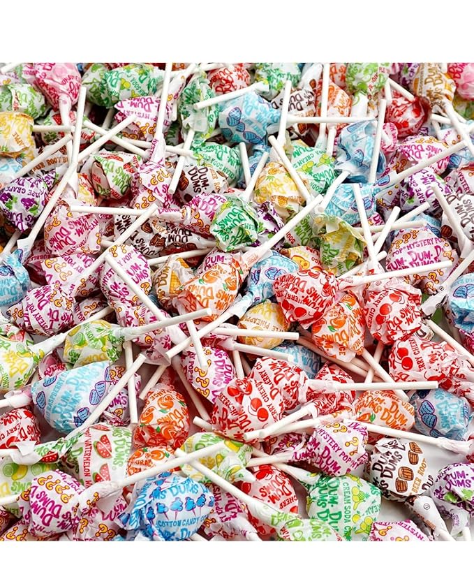 Dum~Dum. Lollipop Bulk, Original Pop - 16 FLAVORS | All-Time Classic Flavors - Lollipops Bulk, Bulk Suckers, Individually Wrapped - Bulk Candy for Any Occasion, Halloween Parade Candy - 360 Count