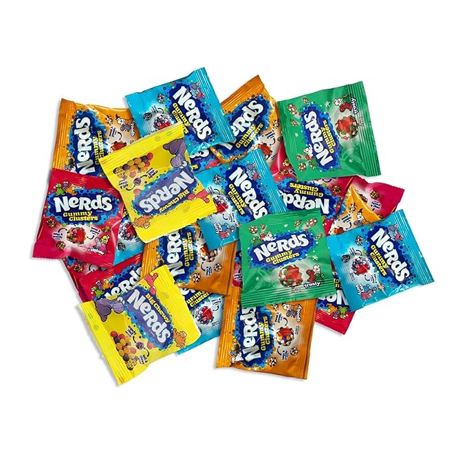 Nards Assorted Gummy Clusters - 1 lbs Individually Wrapped Candy Pack - 29 Pieces - Classic & Delicious Gummy Candy for Back-to-School Party, Movie Nights, Birthdays, Pantry & Baby Showers