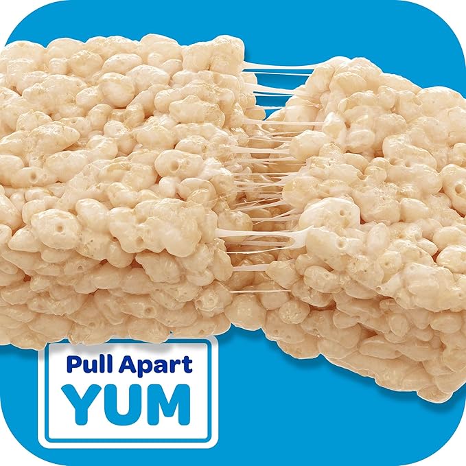 Rice Krispies Treats Crispy Marshmallow Squares, Kids Snacks, Snack Bars, Original, 12.4oz Box (16 Bars) (Pack of 2)