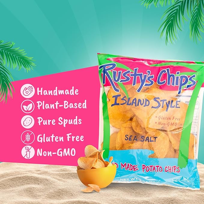 Rusty’s Chips - Crunchy & Healthy Chips for a Quick Bite - Gluten Free Chips, No Preservatives, Non-GMO, Vegan-Friendly Snack Pack