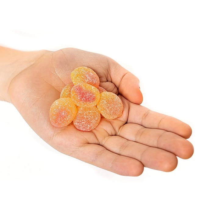 SOUR PATCH KIDS Peach Soft and Chewy Candy, Bulk Candy, 8-8.07 oz Bags
