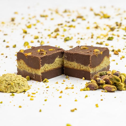 Valley Fudge, Dubai Chocolate, Fresh Artisan Confection, Real Butter, Gourmet Candy, 7 oz. Package