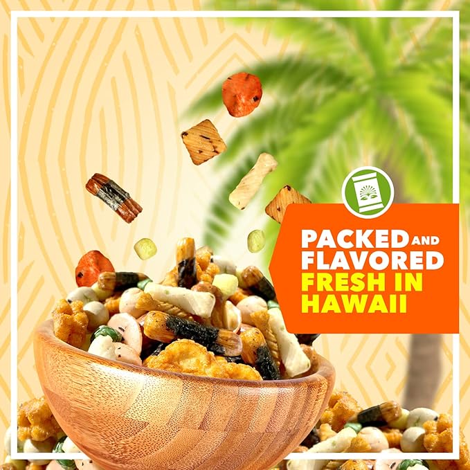 Traditional Imperial Mix Arare Rice Crackers - Mochi Crunch Asian Snack Mix - Assorted Shapes and Flavors - Sweet, Salty, and Umami Taste - Crunchy On-The-Go Snack For Any Occasion - 9 Ounce