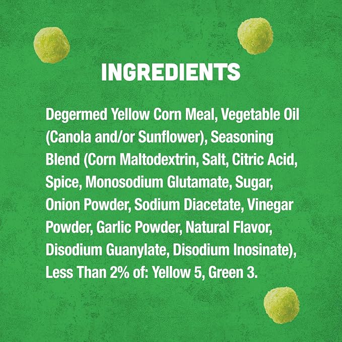 Vlasic Pickle Balls, Dill Pickle Flavored Corn Puffs, 2 oz. (Pack of 12)