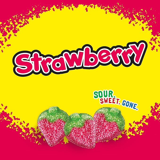 SOUR PATCH KIDS Strawberry Soft & Chewy Candy, Share Size, Bulk Candy, 12 - 12 oz Bags