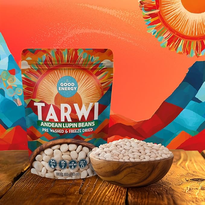 Tarwi Snack | Naturally Activates Body's Glp 1 Response | Reduces Hunger | Stabilizes Sugar | High Protein and Fiber | Just 1 Natural Ingredient | Plant-Based Vegan Snack | Keto Superfood |16oz Pouch