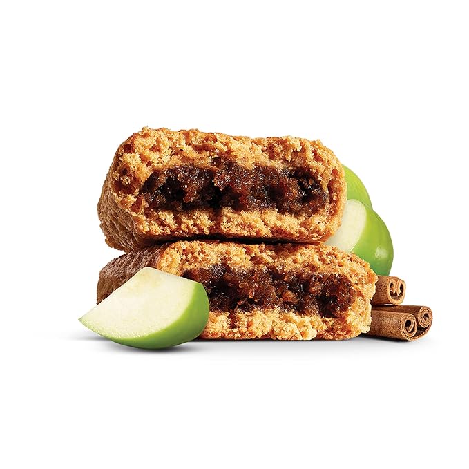 Nature's Bakery Whole Wheat Fig Bars, Apple Cinnamon, Real Fruit, Vegan, Non-GMO, Snack Bar, 1 Box With 12 Twin Packs (12 Twin Packs)
