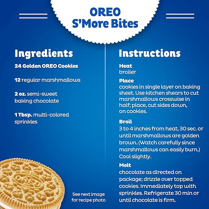 OREO Golden Sandwich Cookies, Family Size, 12 - 19.1 oz Packs