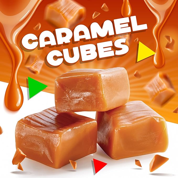 Caramel Cubes Candy | 2 Pound Bag | Individually Wrapped Classic Chews - Approx. 130 Count