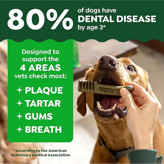 Greenies Veterinarian-Recommended Natural Dental Dog Treats Teenie Size, Original Flavor, 27 oz. Pack, 96 Count