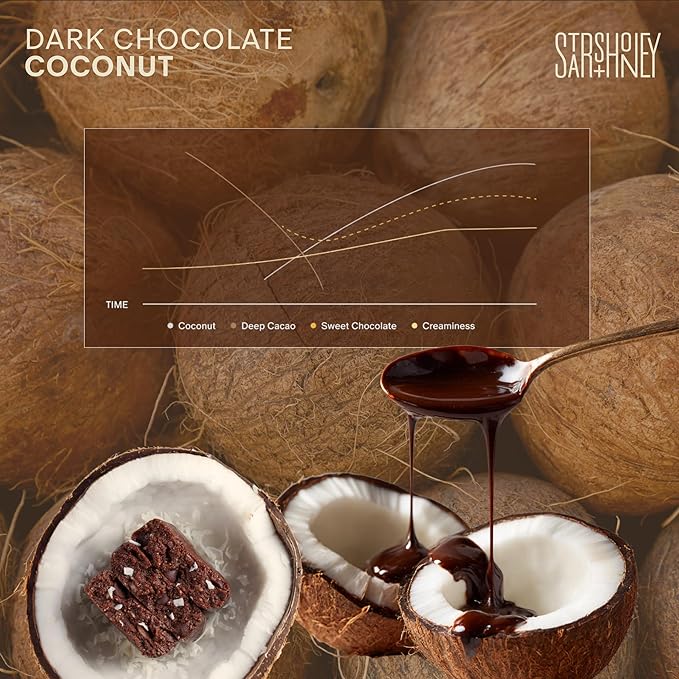 Stars + Honey Protein Bars - Dark Chocolate Coconut, 14g Protein, 1g Sugar, w/Collagen Keto Friendly Snack - Gluten, Dairy, Seed Oil, & Soy Free - High-Protein Snacks for Energy & Recovery -10 pack