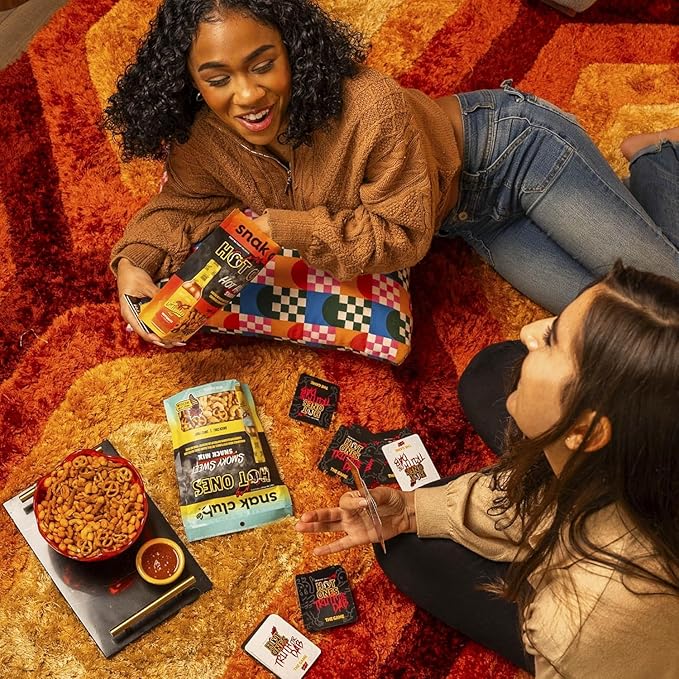 Snak Club x Hot Ones Smoky Sweet Snack Mix, Spicy Snacks with Peanuts, Pretzels, Sesame Sticks, Toasted Corn & Cashews, Inspired by Hot Ones Hot Sauce, 2 oz Bag (12 Count)