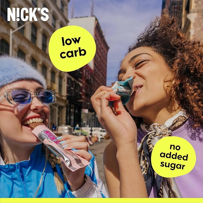 NICKS Keto Chocolate Candy Bars – Variety Pack, Coconut and Peanuts and Fudge, No Added Sugar, Low Carb, 180 Calories, Gluten-Free Sweets – 15-Pack (40g Each)