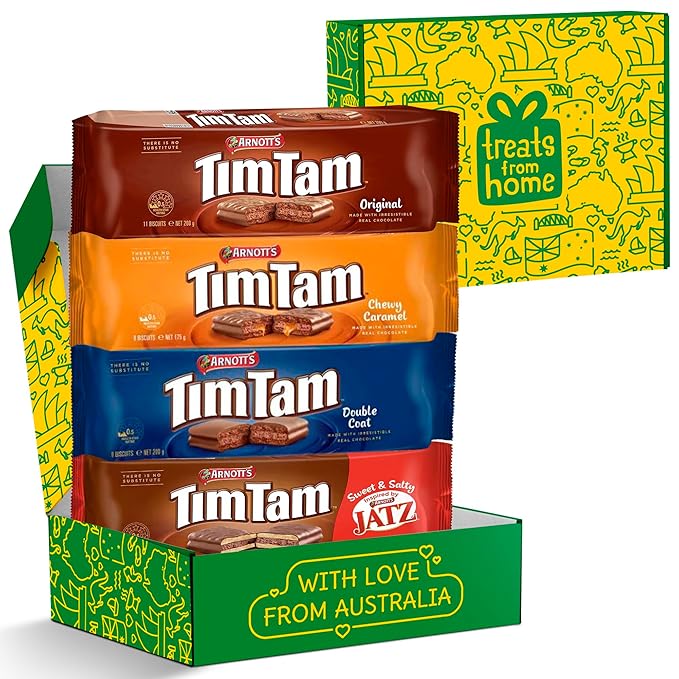Original, Double Chocolate, Chewy Caramel & Jatz - Authentic Australian Biscuit Gift Set
