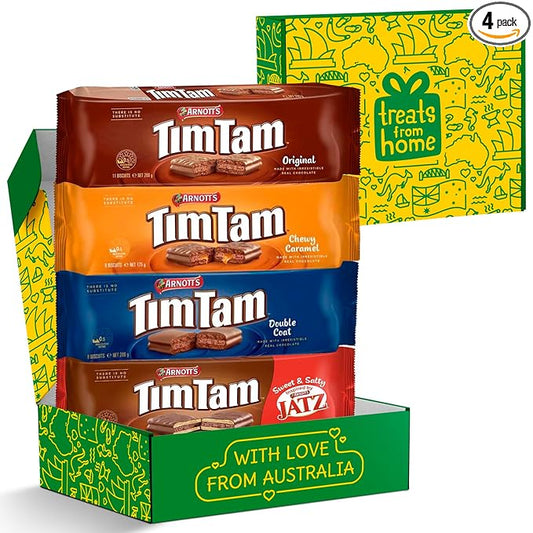 Original, Double Chocolate, Chewy Caramel & Jatz - Authentic Australian Biscuit Gift Set