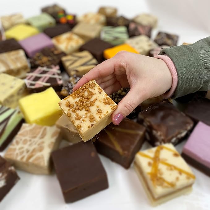 Valley Fudge, Salted Caramel Toffee, Fresh Artisan Fudge, Real Butter, Gourmet Candy, Half Pound Package