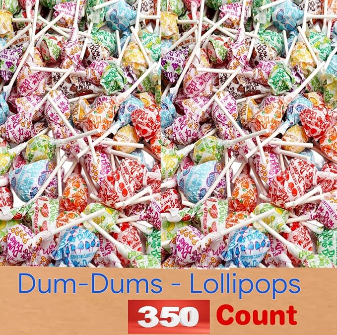 Dum~Dum. Lollipop Bulk, Original Pop - 16 FLAVORS | All-Time Classic Flavors - Lollipops Bulk, Bulk Suckers, Individually Wrapped - Bulk Candy for Any Occasion, Halloween Parade Candy - 360 Count