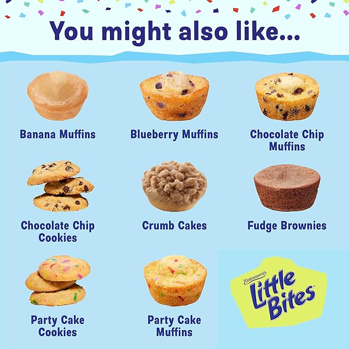 Entenmann's Little Bites Mini Muffins Variety Pack | 4 pack (20 pouches total)