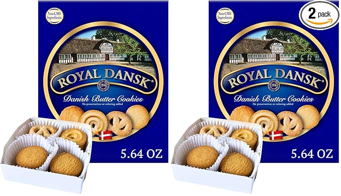Royal Dansk Cookies 5.64oz Butter Cookies (Pack of 2)