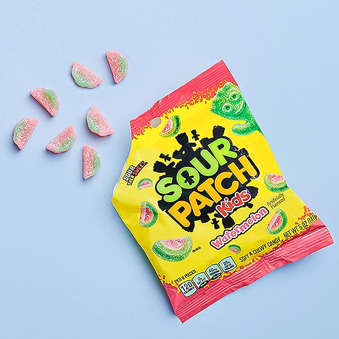 SOUR PATCH KIDS Watermelon Soft & Chewy Candy, 12- 5 oz Bags