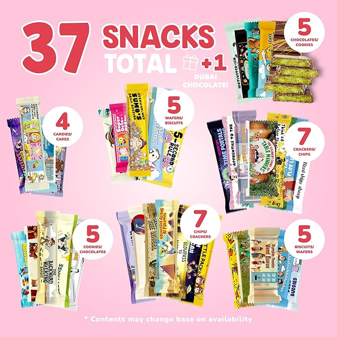 International Snack Box, Unique Experience with Universal Exotic Candies and Treats from around the World, Gift-Ready Foreign Foods in Packages Inspired by European, Japanese and Korean Cultures