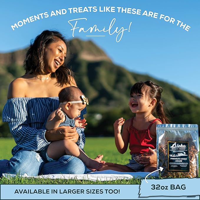 Aloha Right Now Premium Mixed Arare Rice Crackers Mochi Crunch Japanese Hawaiian Style Asian Snack Mix 1 Lbs 16oz (Pack of 3)