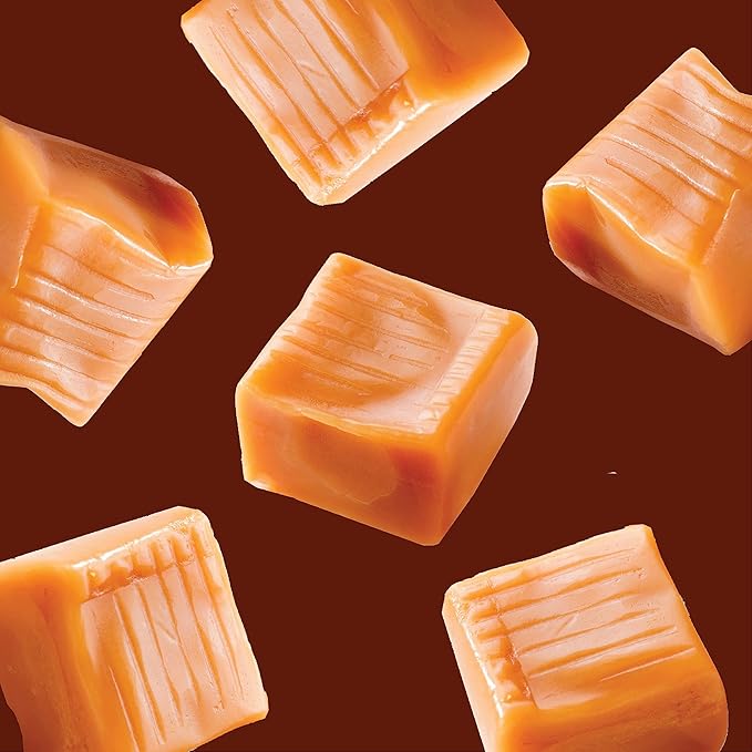 Caramel Cubes Candy - 4 Pound Pack 300 Pieces Count - Classic Chewy Squares