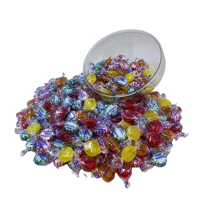 Sugar Free Assortment Hostess Deluxe Mix Hard Candies -3lbs Bag Individually Wrapped Keto And Diabetic Friendly Gourmet Nostalgic Flavored Hard Candy Discs (48oz)