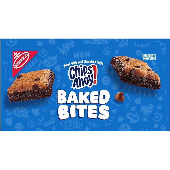 CHIPS AHOY! Baked Bites, Brookie, 5 - 1.4 oz Snack Packs (5 Bites per Pack)