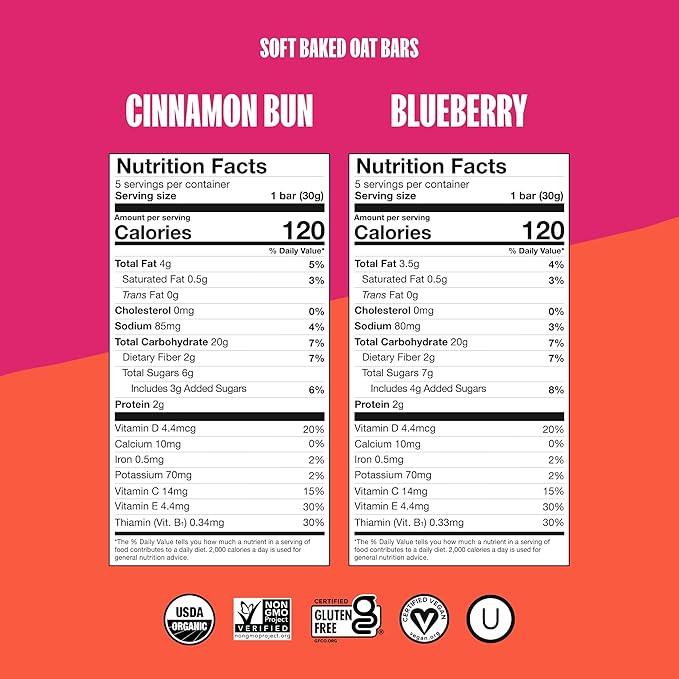 MadeGood Mornings Soft-Baked Oat Bars & Oat Cups Variety Pack (30 count)
