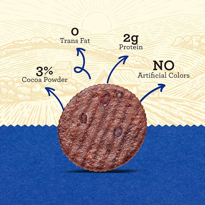 Vloong Thin Crackers Cocoa & Chocolate Flavor, Chocolate Wafer Cookies, Crispy Cookie Thins with No Artificial Flavors, Individually Wrapped Office Snack, 1.65'' Diameter (1 Pack, 6.3 Ounce)