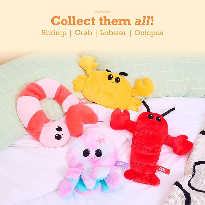 Menstruation Crustacean Crab by Relatable – Galentine’s Day Gift, Microwaveable Heating Pad Plush for Period Cramps, Lavender Scented Self Care Gift for Friends