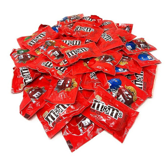 M n M's Peanut Butter Milk Chocolate Candy - 2 lbs Bulk Pack - Individually Wrapped Fun Size Candy for Freshness - Colorful Delicious Sweets for Kids, Adults, Pantry, Office & Birthdays