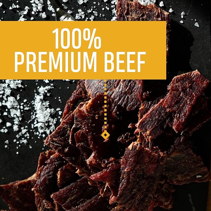 Oberto Classics Thin Style Beef Jerky, Original Flavor, No Artificial Ingredients, High Protein, Gluten Free, Wood Smoked, Premium Steak Beef Jerky High Protein Snacks, 2.2 Ounce (Pack of 8)