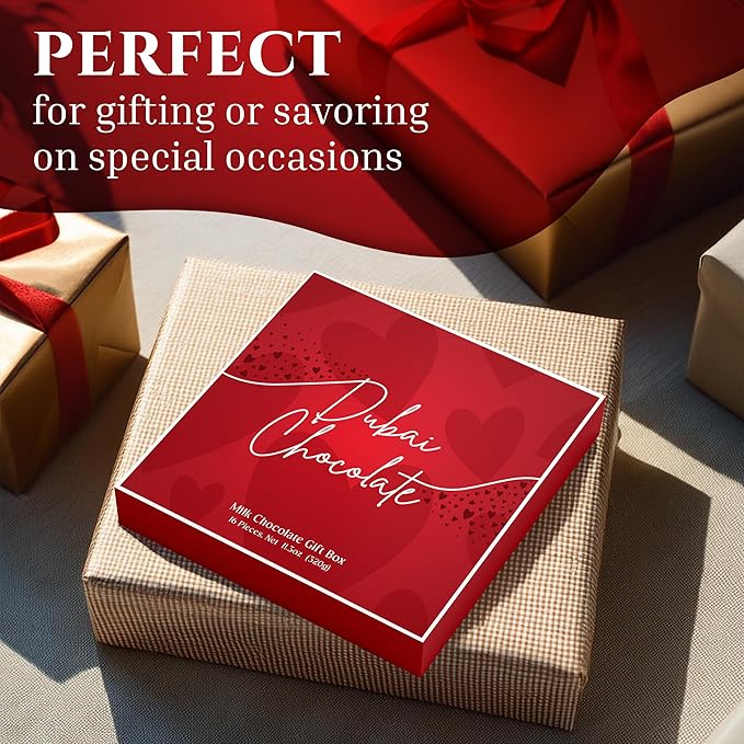 Eastanbul Dubai Chocolate Bar Pistachio, 11.3oz, Premium Pistachio Dubai Chocolate Bar, 16 Pieces Bites with Shredded Phyllo Dough, Knafeh, Viral Candy, Valentines Day Gift