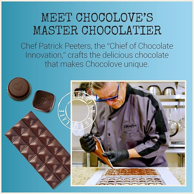 Chocolove Hawaiian Sea Salt Dark Chocolate Bars | 72% Cocoa | Rich and Intense Flavor | Made with Premium Belgium Chocolate | Non-GMO & Gluten-Free, 3.2 oz Bar (12 Pack)