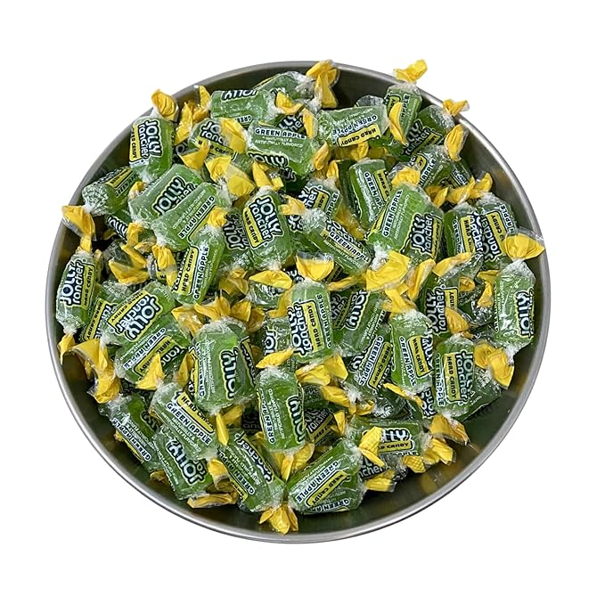 Jolly Ranchers Hard Candy 3lbs- All Green Apple Individually Wrapped Delicious Fresh Candy, 48oz (Packaging Might Vary)
